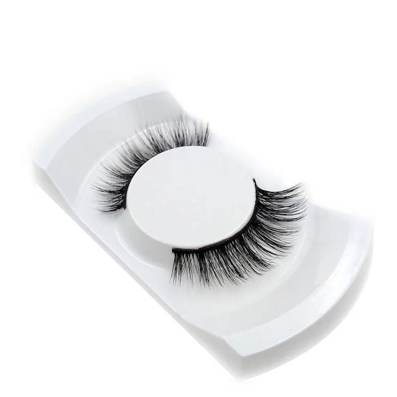 Free - 1Pair High quality 3d Eyelashes with Eyelash Applicator makeup Tool