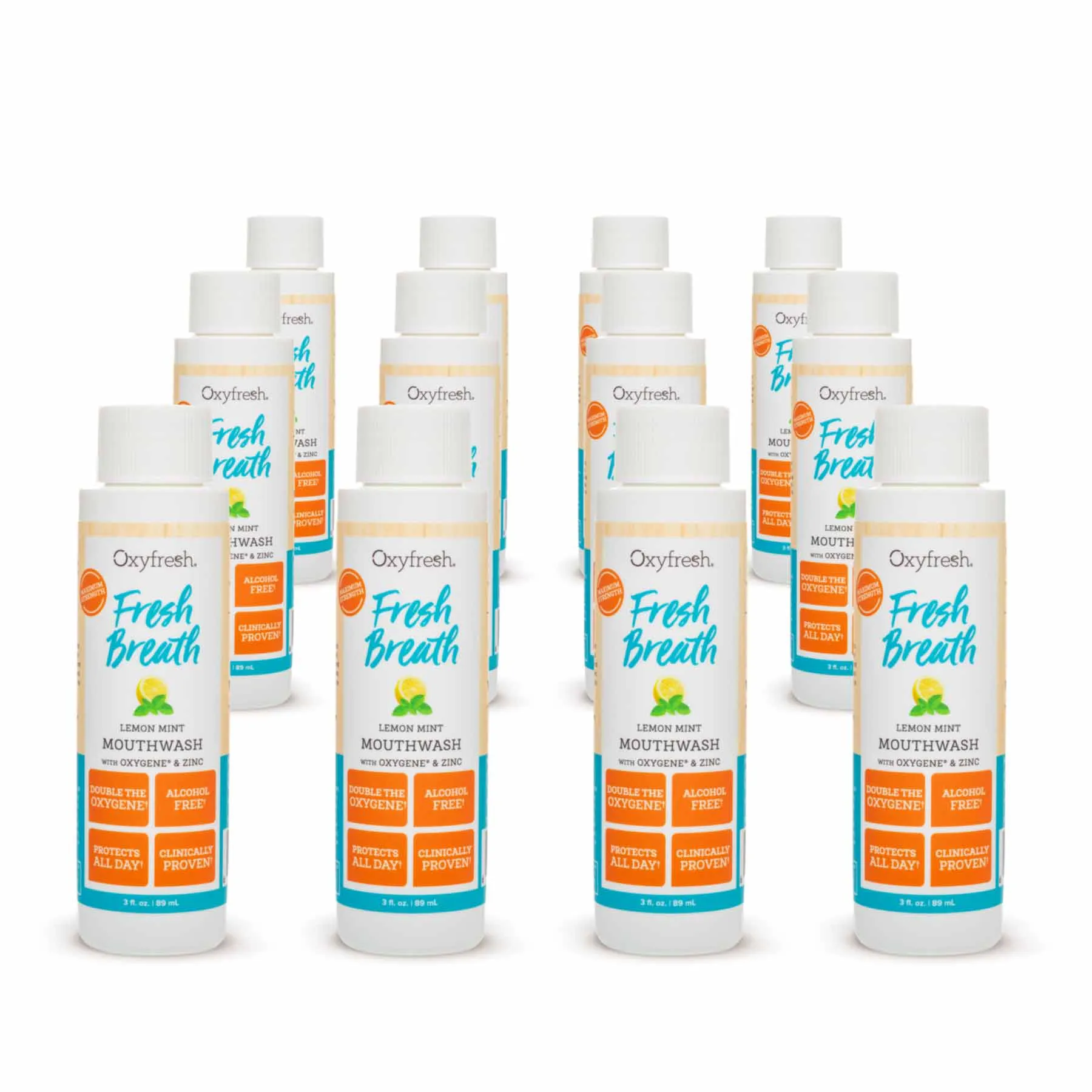 Fresh Breath Lemon Mint Mouthwash | 24 Hr Protection | Fluoride Free