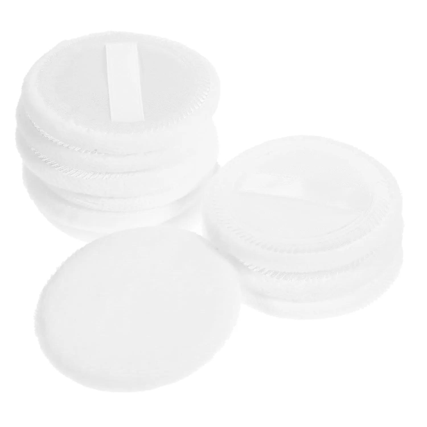 GALPADA 10pcs Cotton Loose Powder Puff for Women Soft Compact Body Powder Applicator for Foundation Dusting Portable for Travel Everyday Use