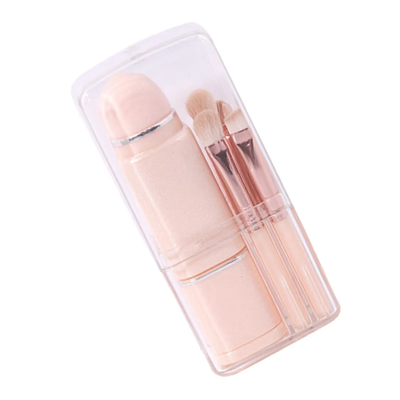 Gatuida Makeup Brush Set 8 Brushes Sponge Professional Makeup Kit Compact Portable for Daily Use