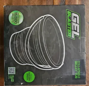 gel blaster collapsible gellet tub electric green