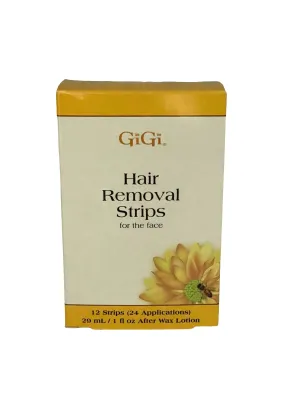 GiGi Hair Removal Strips For The Face Honee Beeswax 12 Strips