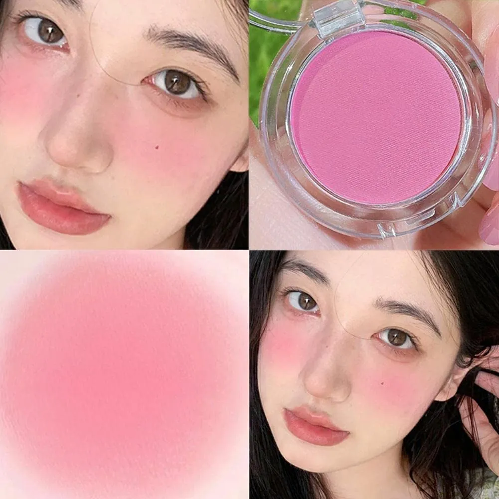 Girl Matte Blush Peach Cream Makeup Orange Pink Blush Cosmetics Blush Cheek Contour Blush Red Cheek Rouge Palette G2F4 Blusher