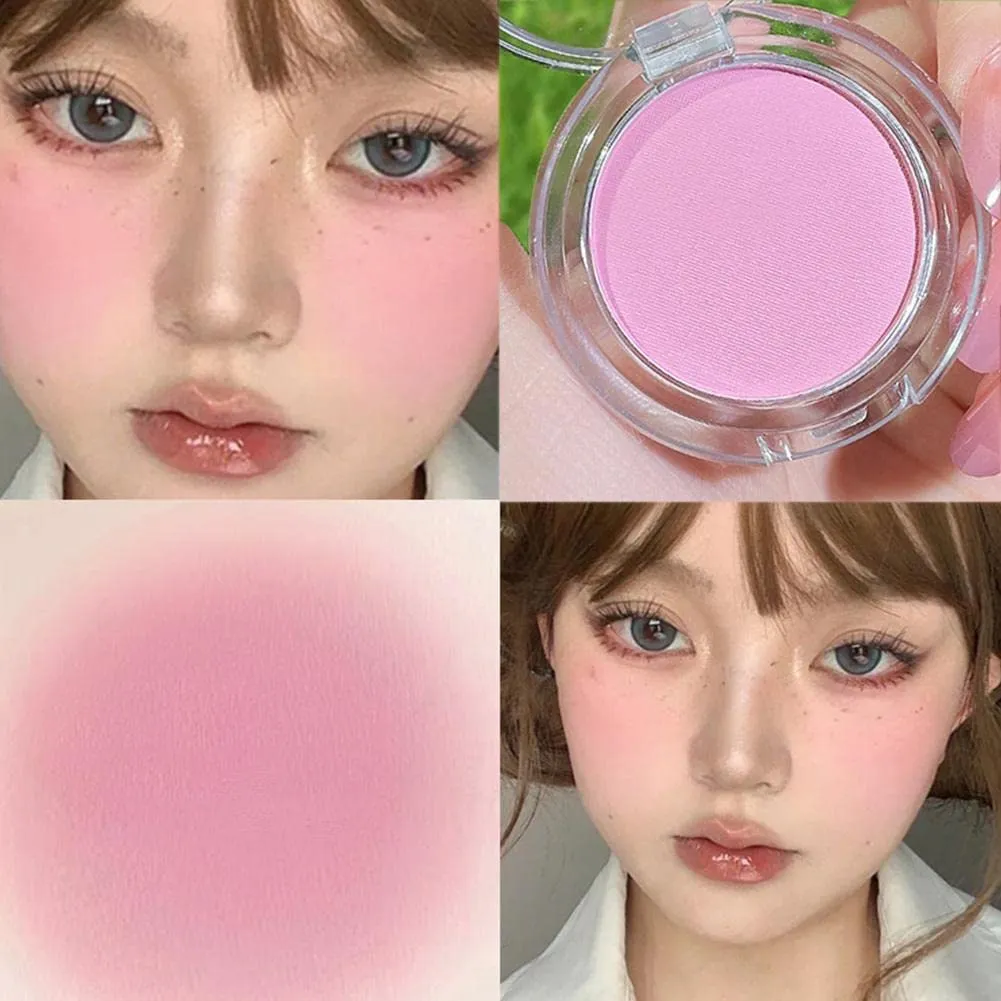 Girl Matte Blush Peach Cream Makeup Orange Pink Blush Cosmetics Blush Cheek Contour Blush Red Cheek Rouge Palette G2F4 Blusher