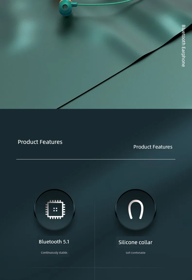 Halter-Type Card-Inserting Game Sweat-Proof Bluetooth Headset