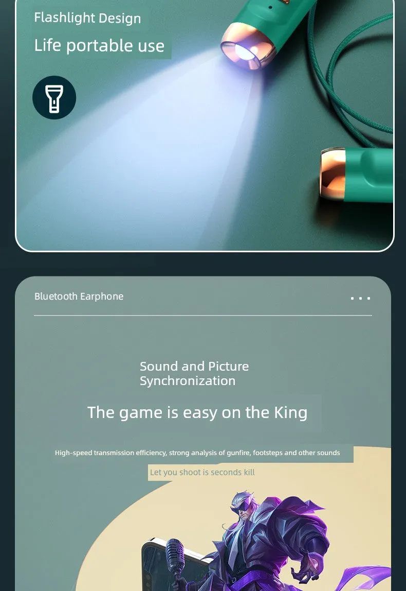 Halter-Type Card-Inserting Game Sweat-Proof Bluetooth Headset