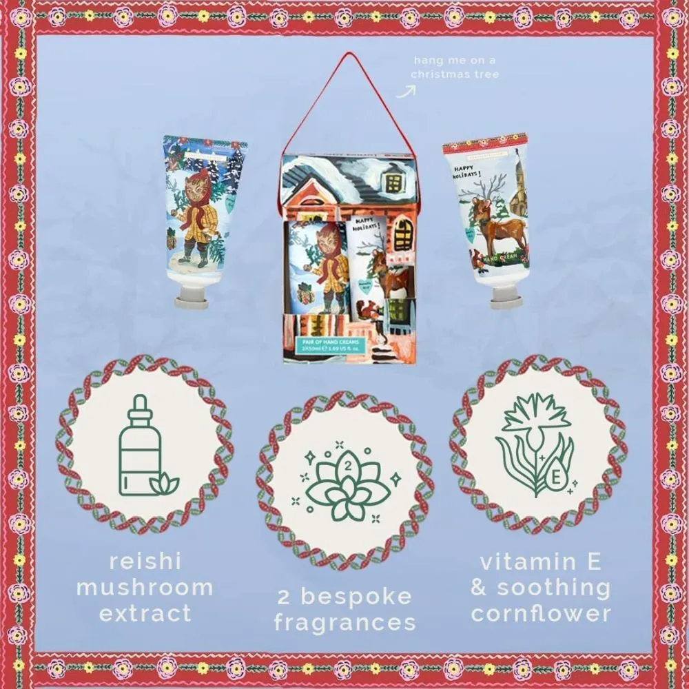Heathcote & Ivory Hand Nathalie Lete Christmas Edition Pair Hand Creams