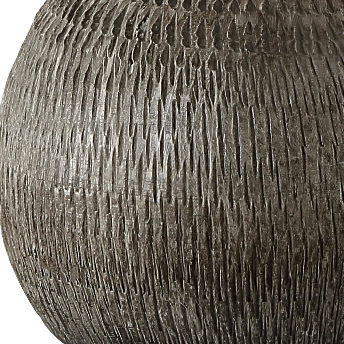 Heavily Textured Gourd Shaped Ceramic Table Lamp