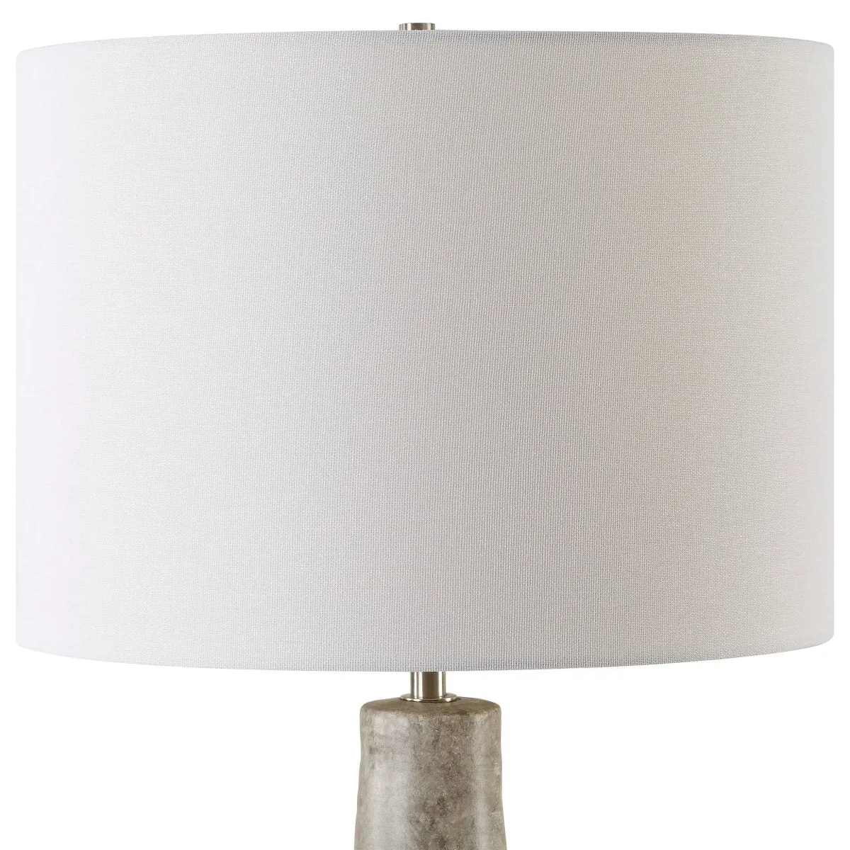 Heavily Textured Gourd Shaped Ceramic Table Lamp