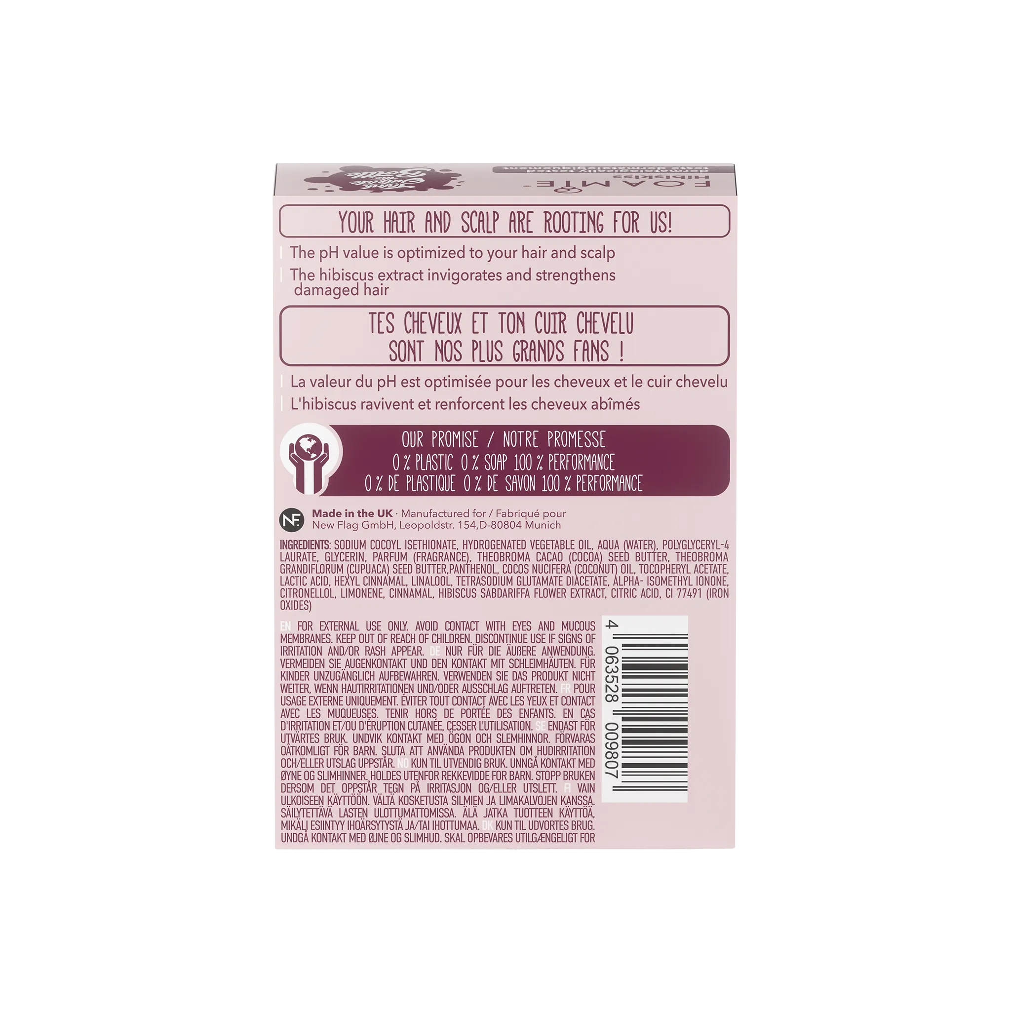 Hibiskiss Conditioner Bar - For Damaged Hair | Foamie