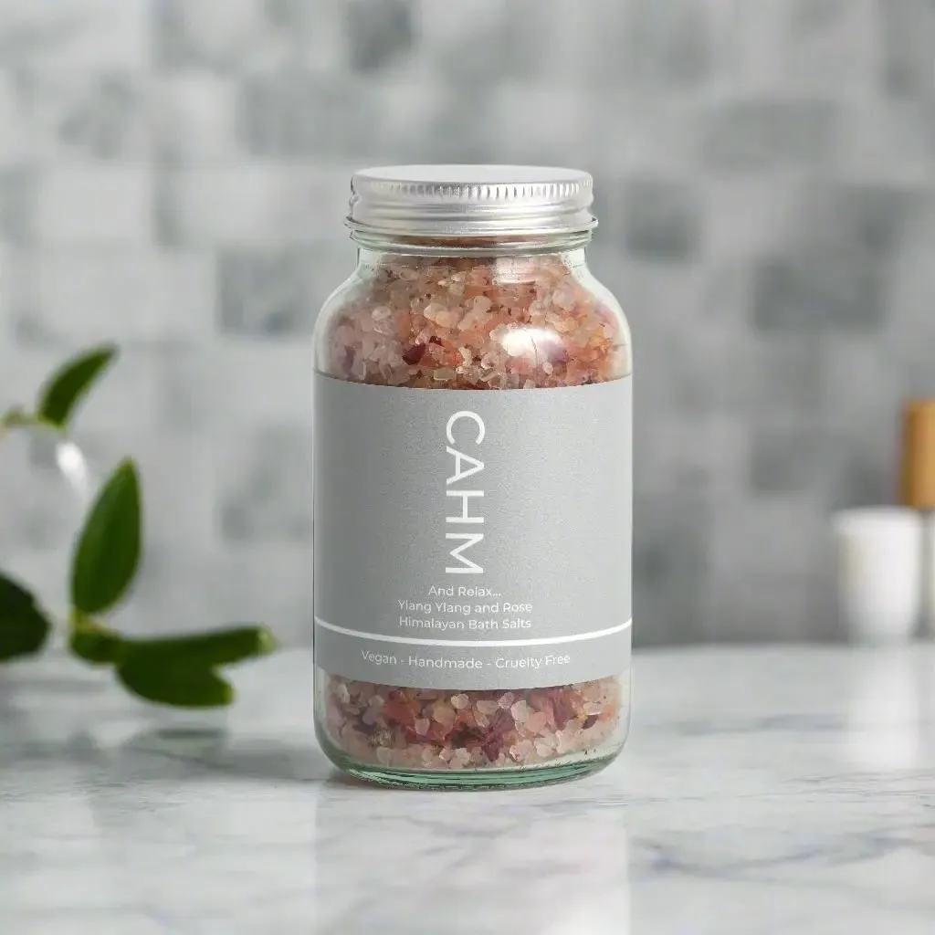 Himalayan Bath Salts - RELAX - Ylang Ylang & Rose