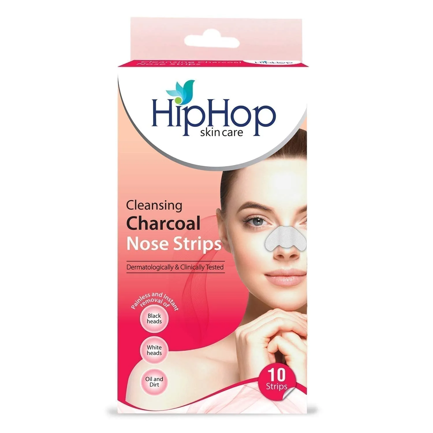 HipHop Blackhead Remover Nose Strips for Women (Activated Charcoal, 10 Strips)   Facial Wax Strips (Argan Oil, 20 Strips)