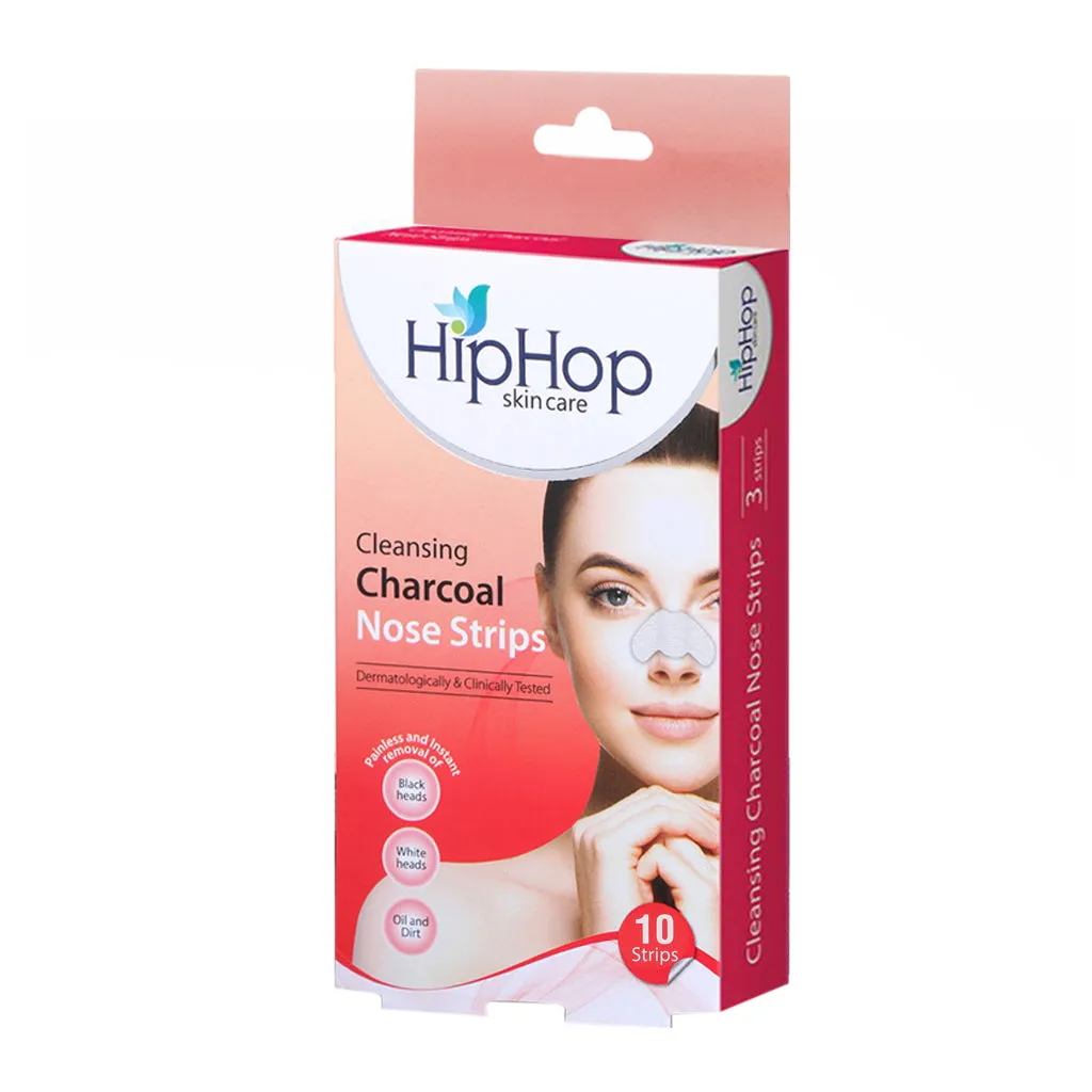 HipHop Blackhead Remover Nose Strips for Women (Activated Charcoal, 10 Strips)   Facial Wax Strips (Argan Oil, 20 Strips)