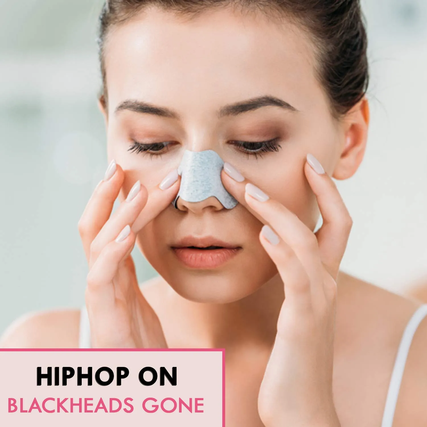 HipHop Blackhead Remover Nose Strips for Women (Activated Charcoal, 6 Strips)   Instant Makeup Remover Wipes (Micellar water, 30 Wipes)