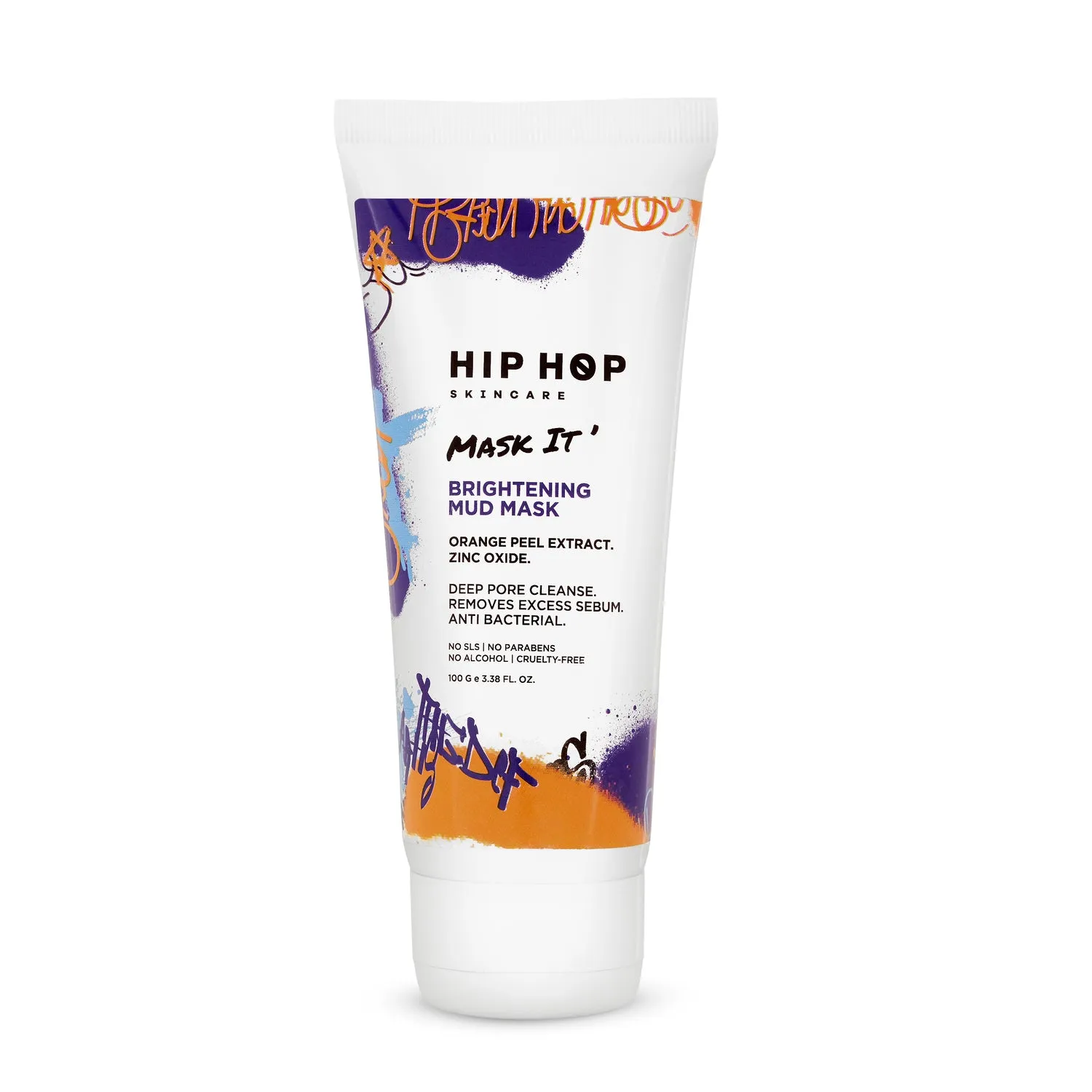 HipHop Facial Wax Strips (Argan Oil, 20 Strips)   Brightening Mud/Face Mask (Orange Peel Extract, 100 ml)