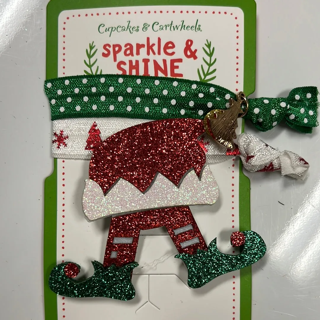 Holiday gingerbread hair sets