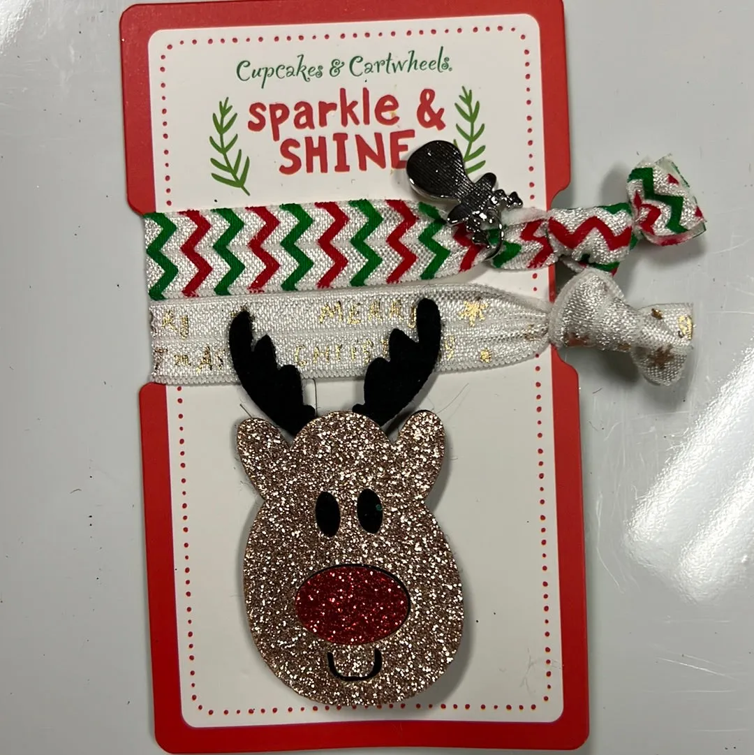 Holiday gingerbread hair sets