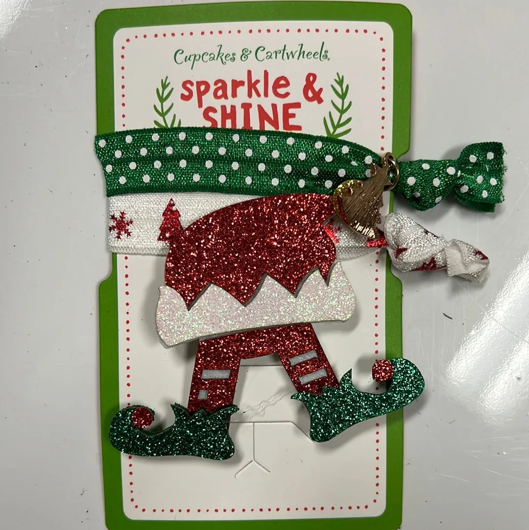 Holiday gingerbread hair sets