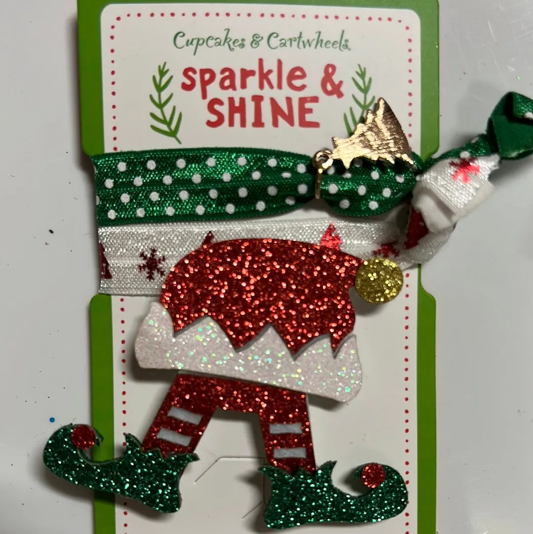 Holiday gingerbread hair sets