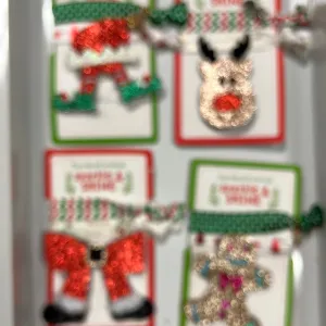 Holiday gingerbread hair sets