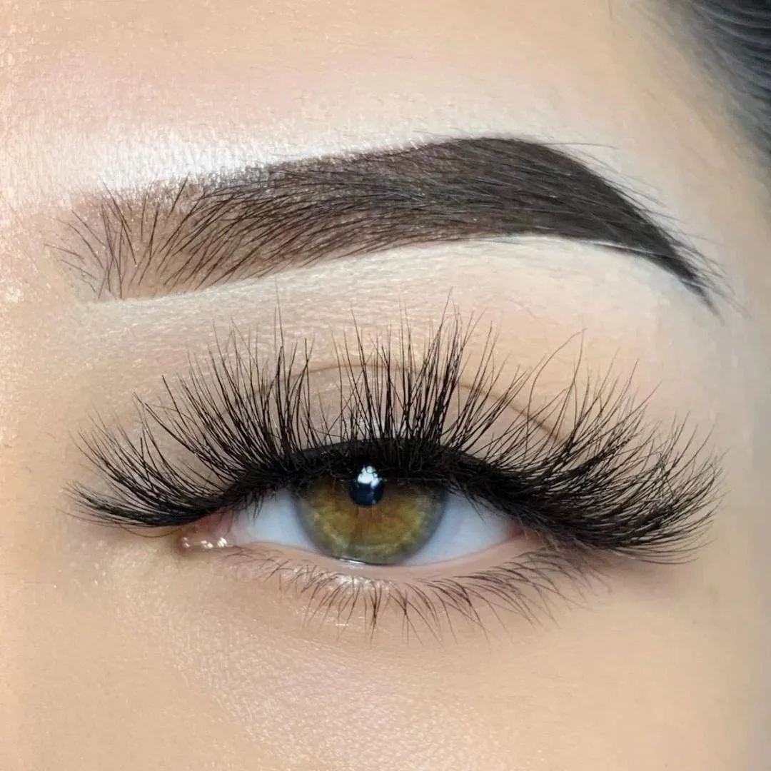 Imakeupnow - 1 Pair Handmade Faux Mink Eyelashes- Black (Muse)