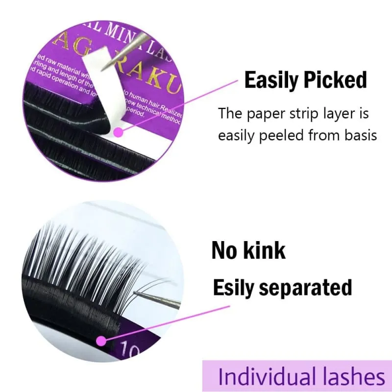 Individual Lashes Soft Faux Mink