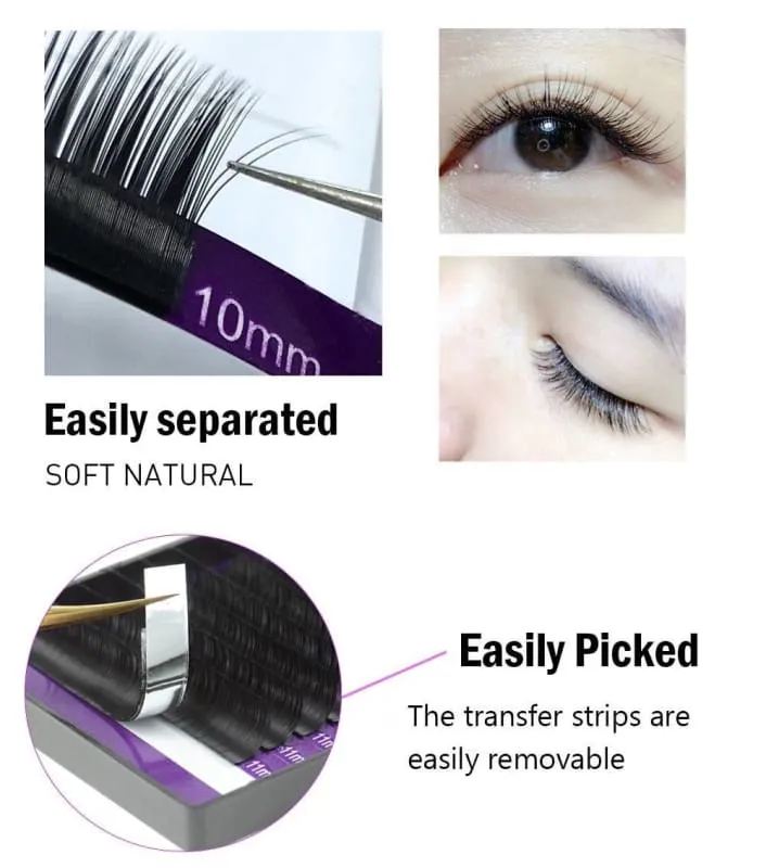Individual Lashes Soft Faux Mink