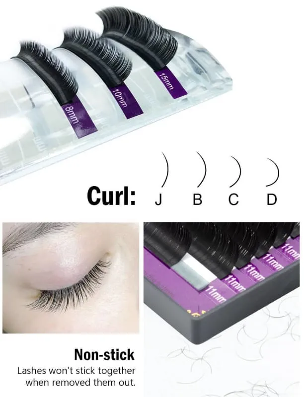Individual Lashes Soft Faux Mink
