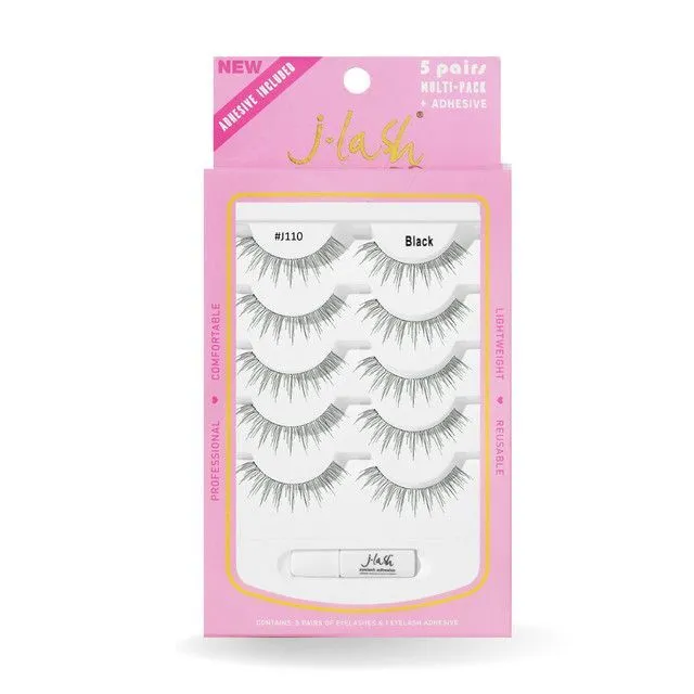 J-lash 5 Pair w/ Adhesive - #J110