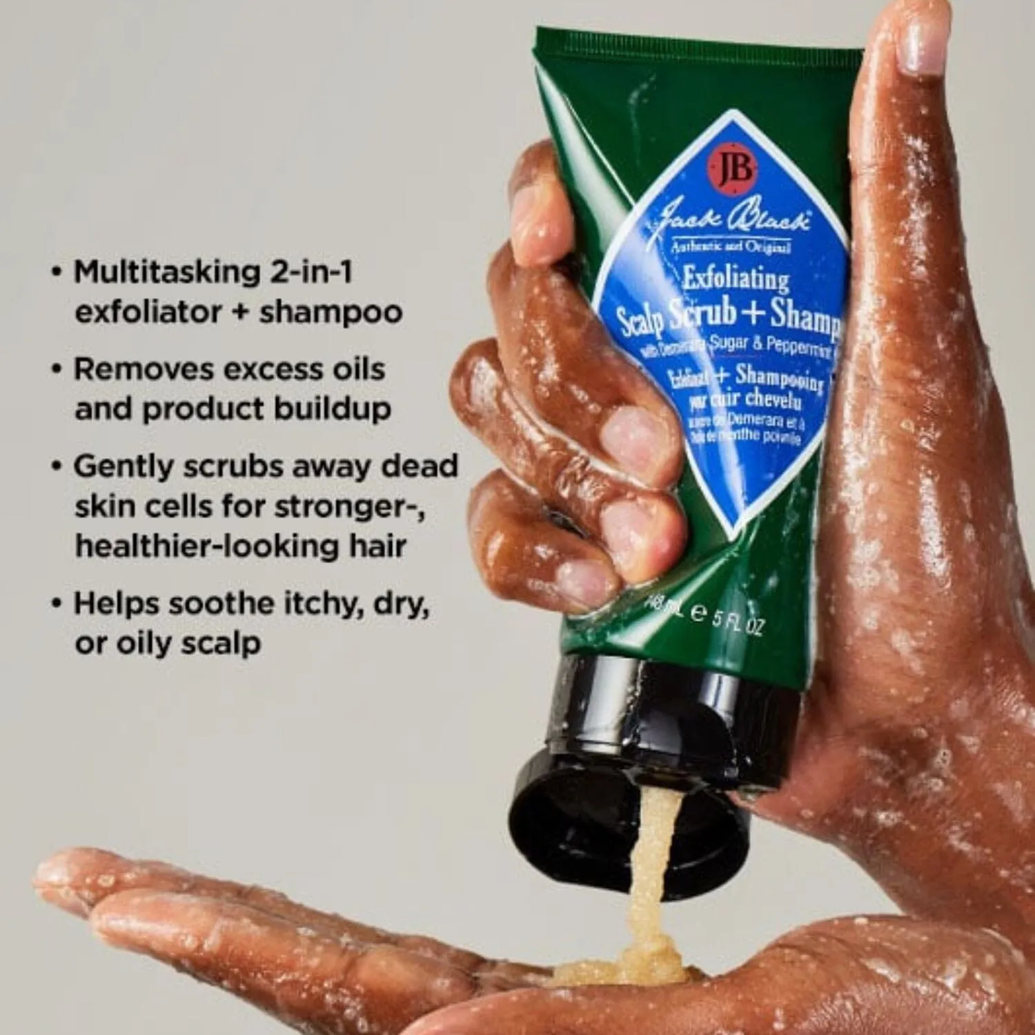 Jack Black Exfoliating Scalp Scrub   Shampoo (148ml)