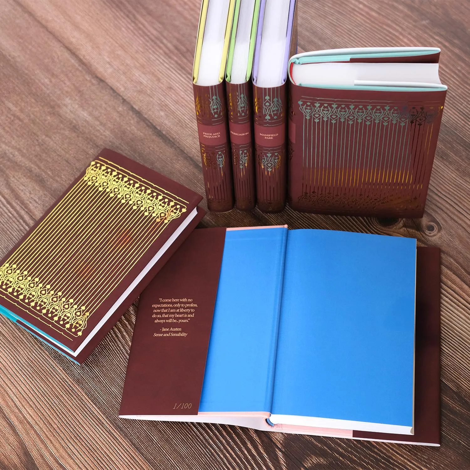 Jane Austen Deep Red Love Limited Edition Book Set