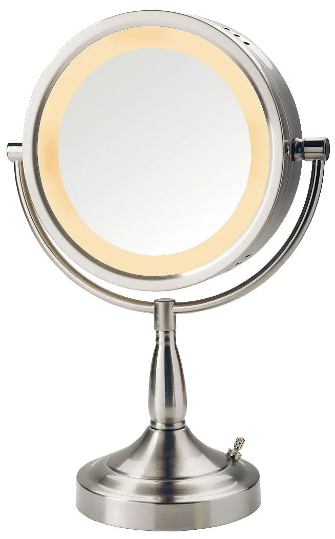 Jerdon 7x/1x Reversible Halo-Lighted Make Up Mirror