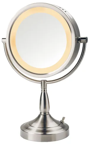 Jerdon 7x/1x Reversible Halo-Lighted Make Up Mirror