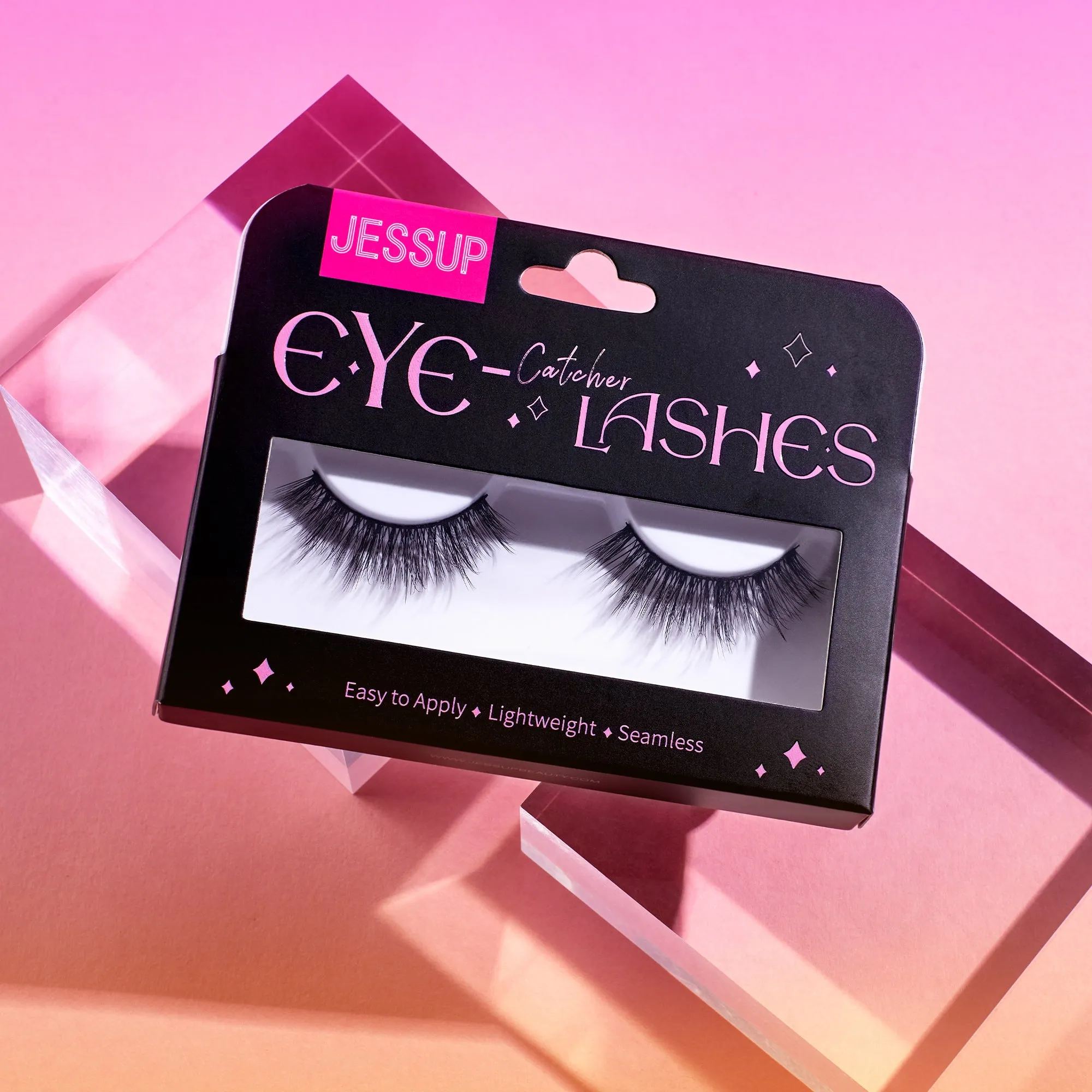 Jessup False Eyelashes Natural Look Fake Eyelashes 1 Pairs Pack Wispy Lashes Faux Mink Eyelashes 3D Short Fluffy Reusable False Lashes