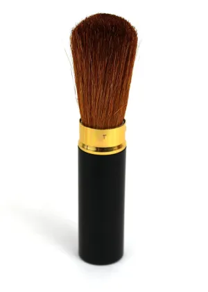 JUVITUS Retractable Travel Make-up Brush with Black Handle