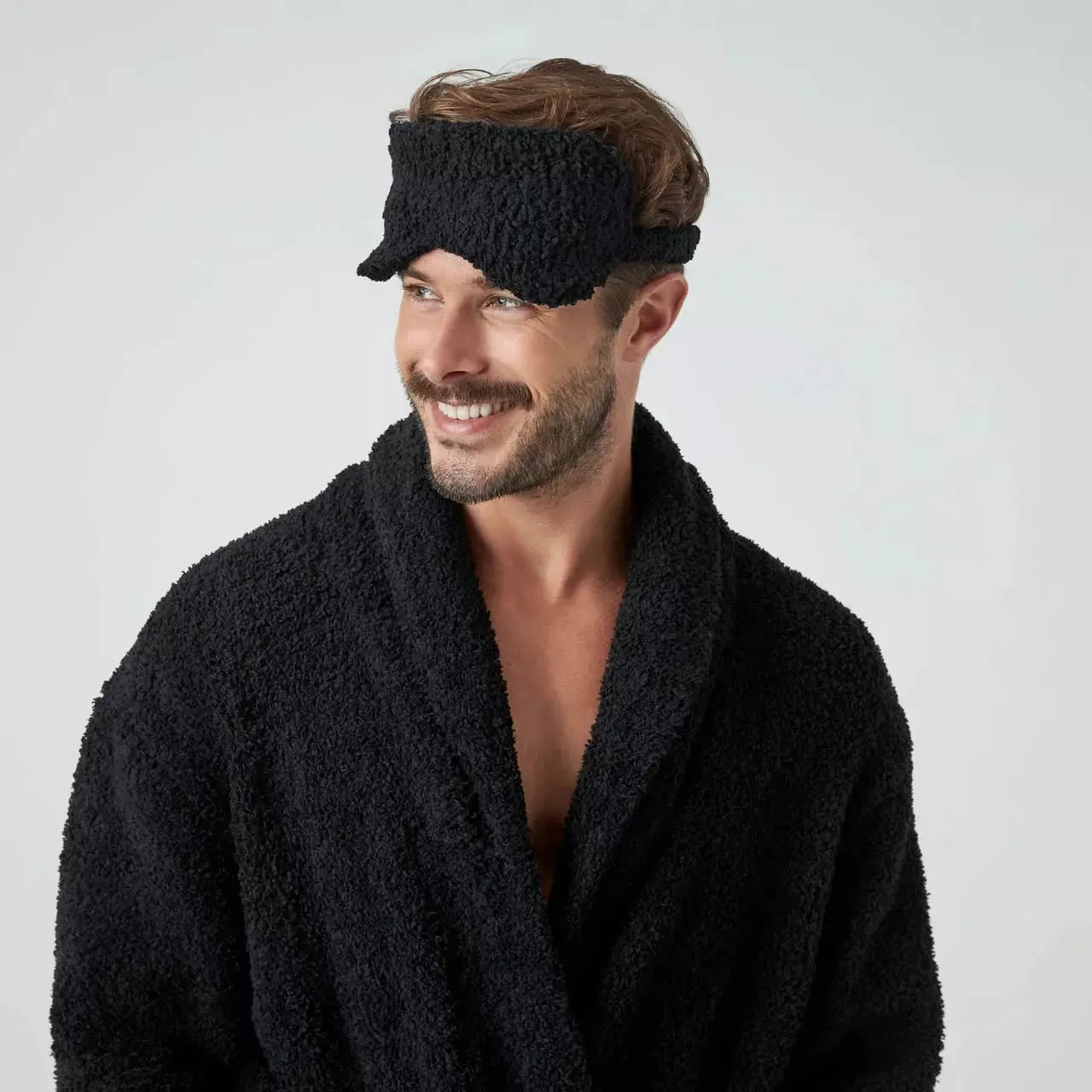 Kashwere Ultra Soft Black Plush Sleep Eye Mask