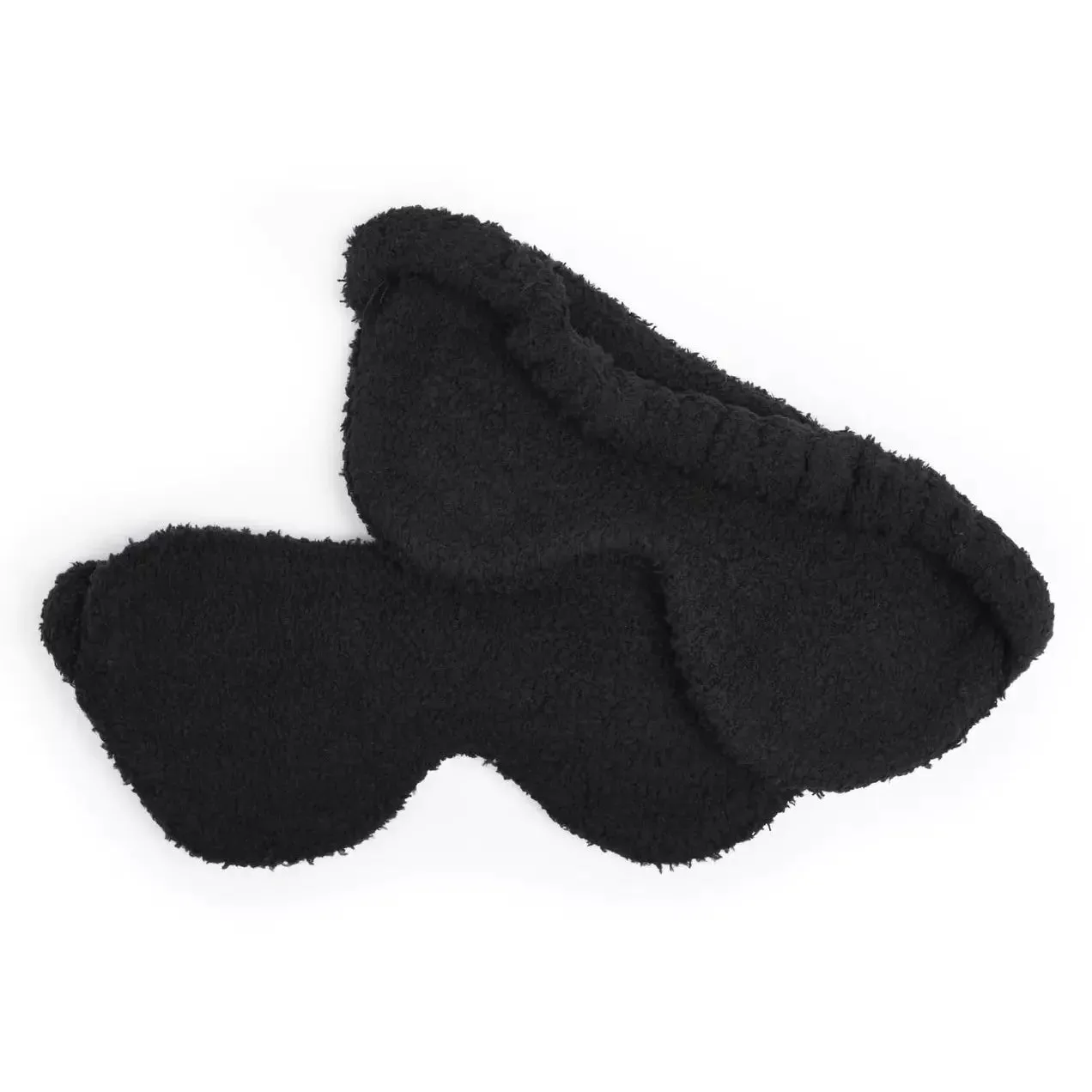 Kashwere Ultra Soft Black Plush Sleep Eye Mask