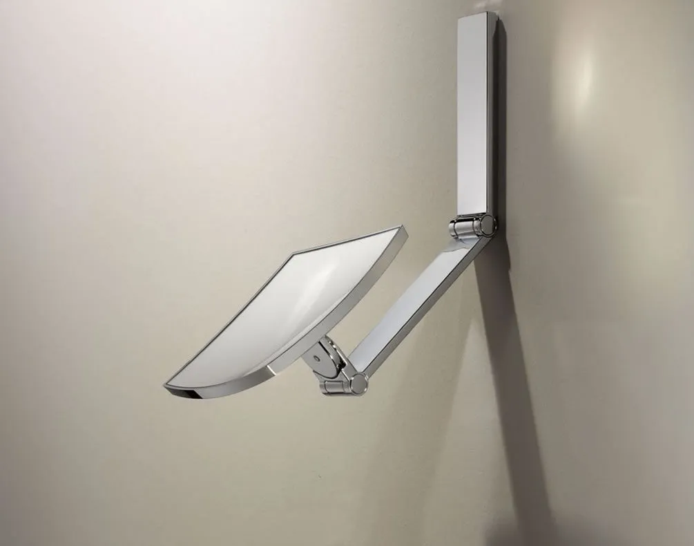 KEUCO 5x Non-Lighted Wall Mounted Square iLook_move Vanity Mirror in 4 Finishes