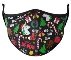 Kids or Adult Masks Ages 8  Mask - Christmas Black