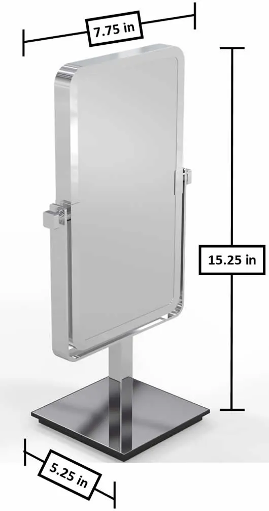 Kimball & Young Mirror Image Modern 3x/1x Makeup Mirror, Polished Chrome or Brushed Nickel