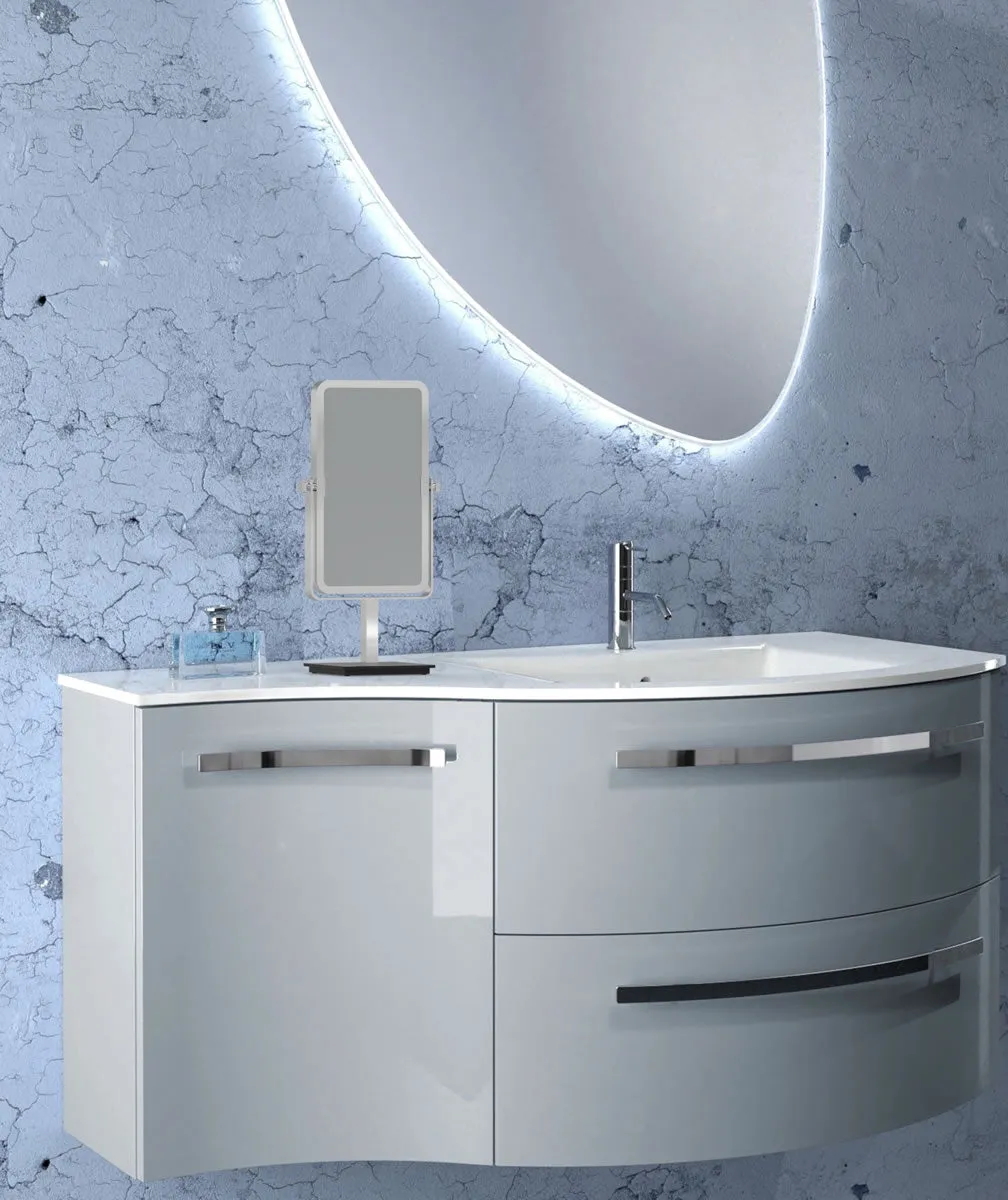 Kimball & Young Mirror Image Modern 3x/1x Makeup Mirror, Polished Chrome or Brushed Nickel