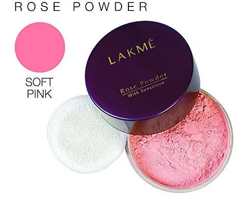Lakme Rose Face Powder, Soft Pink, 40 g