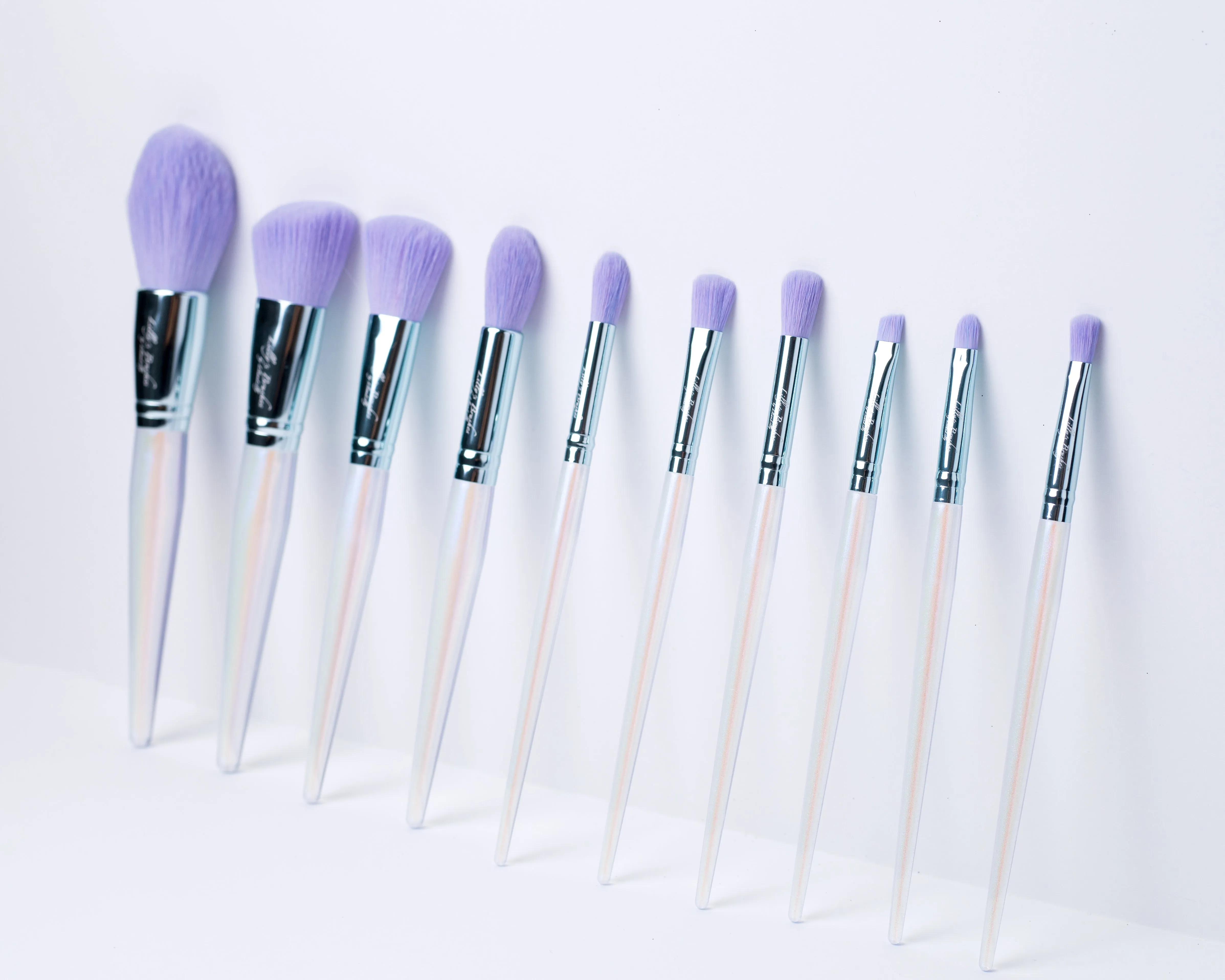 Lavender Glitter- 10 Piece Brush Set