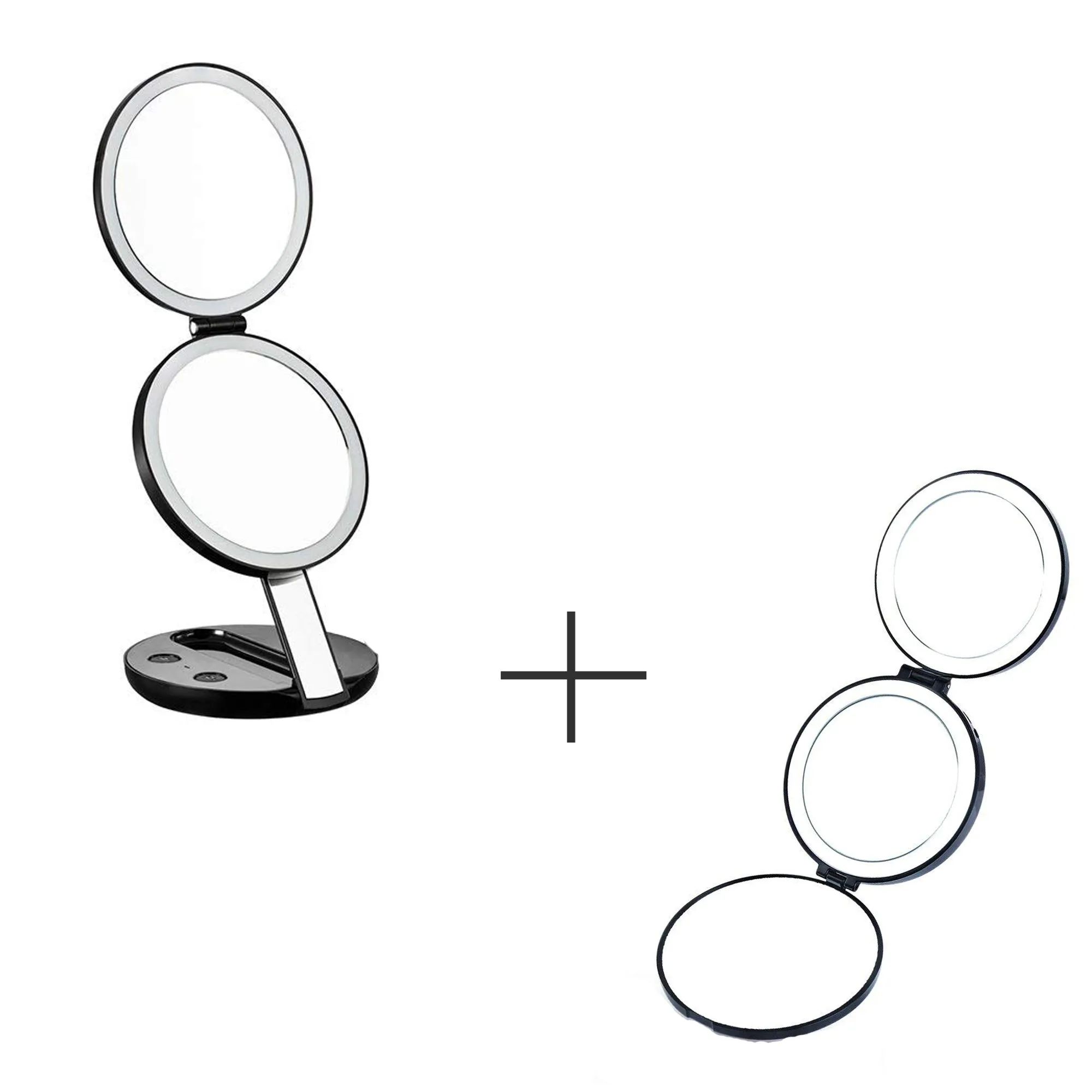 LED Lighted Beauty Makeup Mirrors COMBO