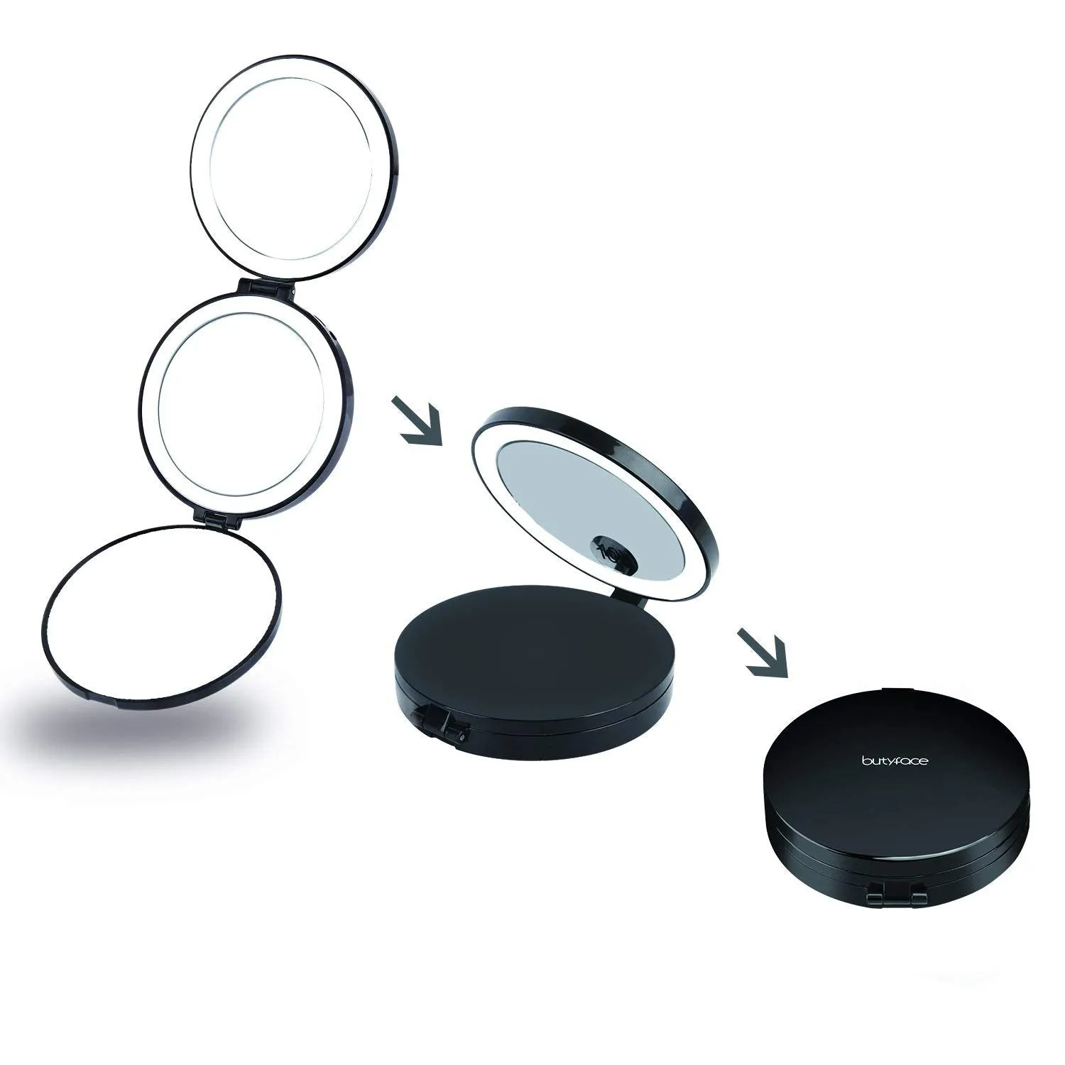 LED Lighted Beauty Makeup Mirrors COMBO