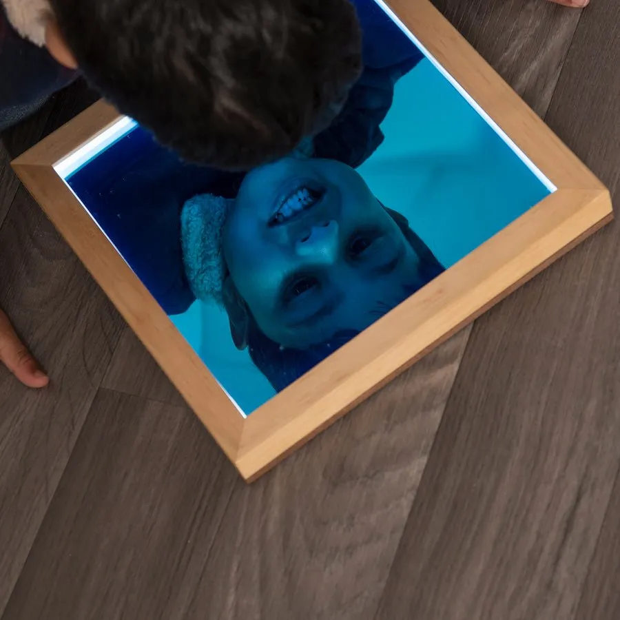 Light Up Square Hand Mirrors