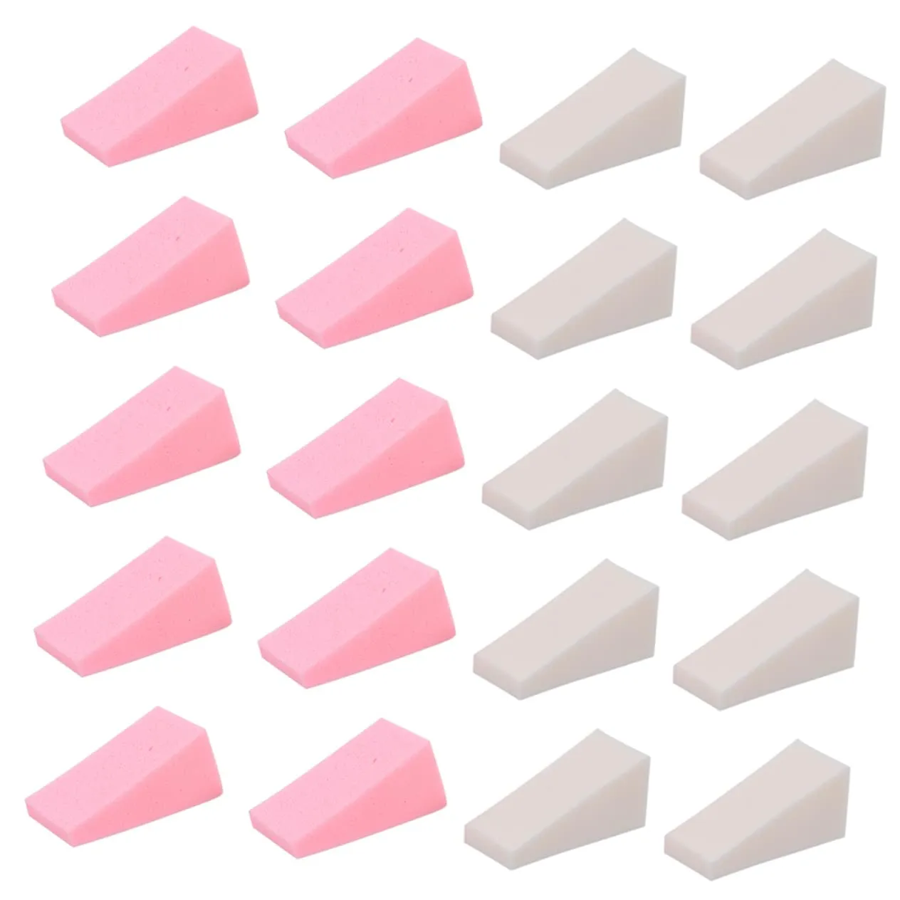 Loose Powder Puff Set 30pcs Small Triangle Makeup Sponges for Cosmetics