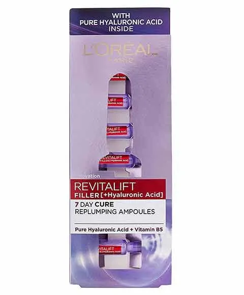 Loreal Paris Revitalift Filler 7 Day Cure Replumping Ampoules