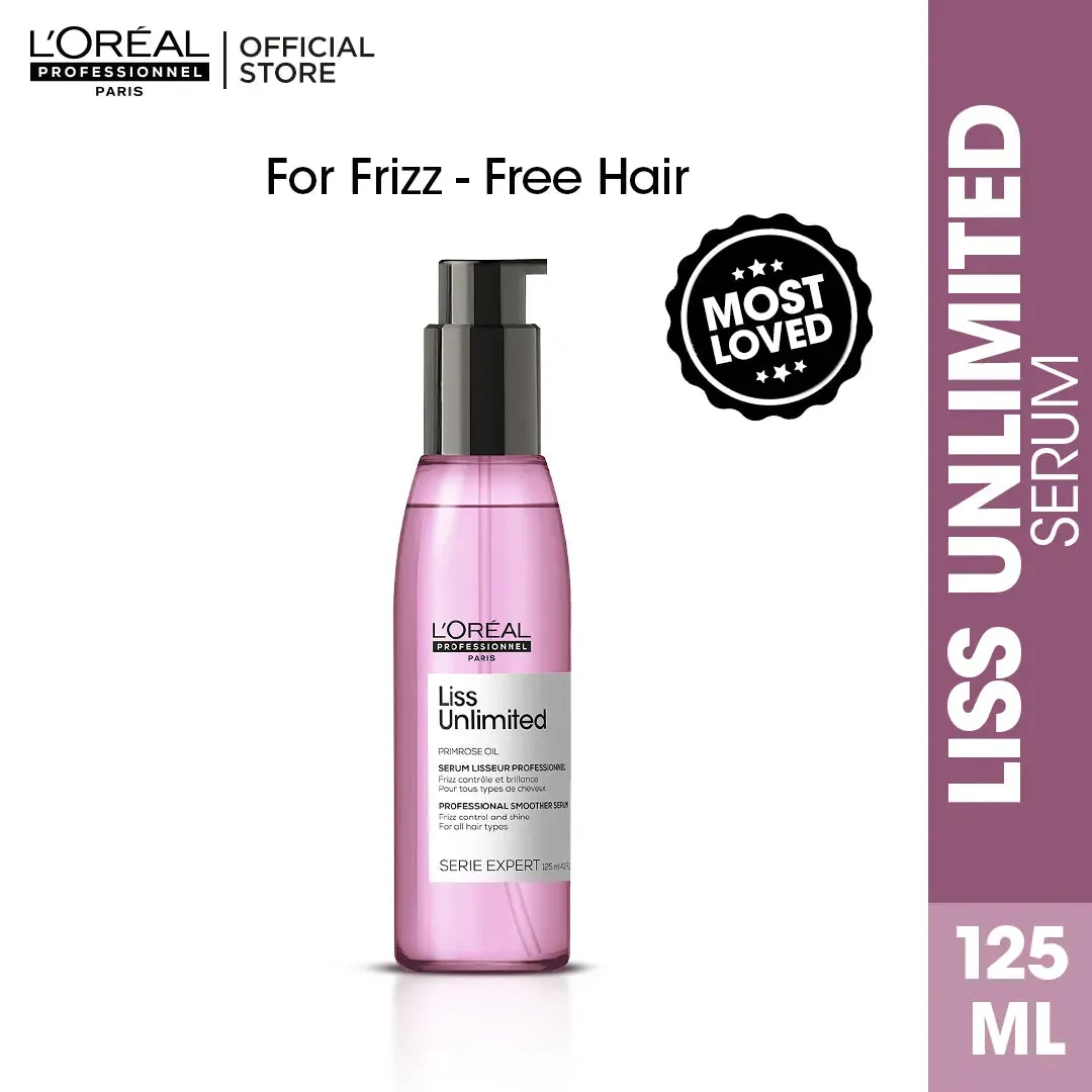 Loreal Professionnel Liss Unlimited Blow Dry Hair Oil - 125 ml