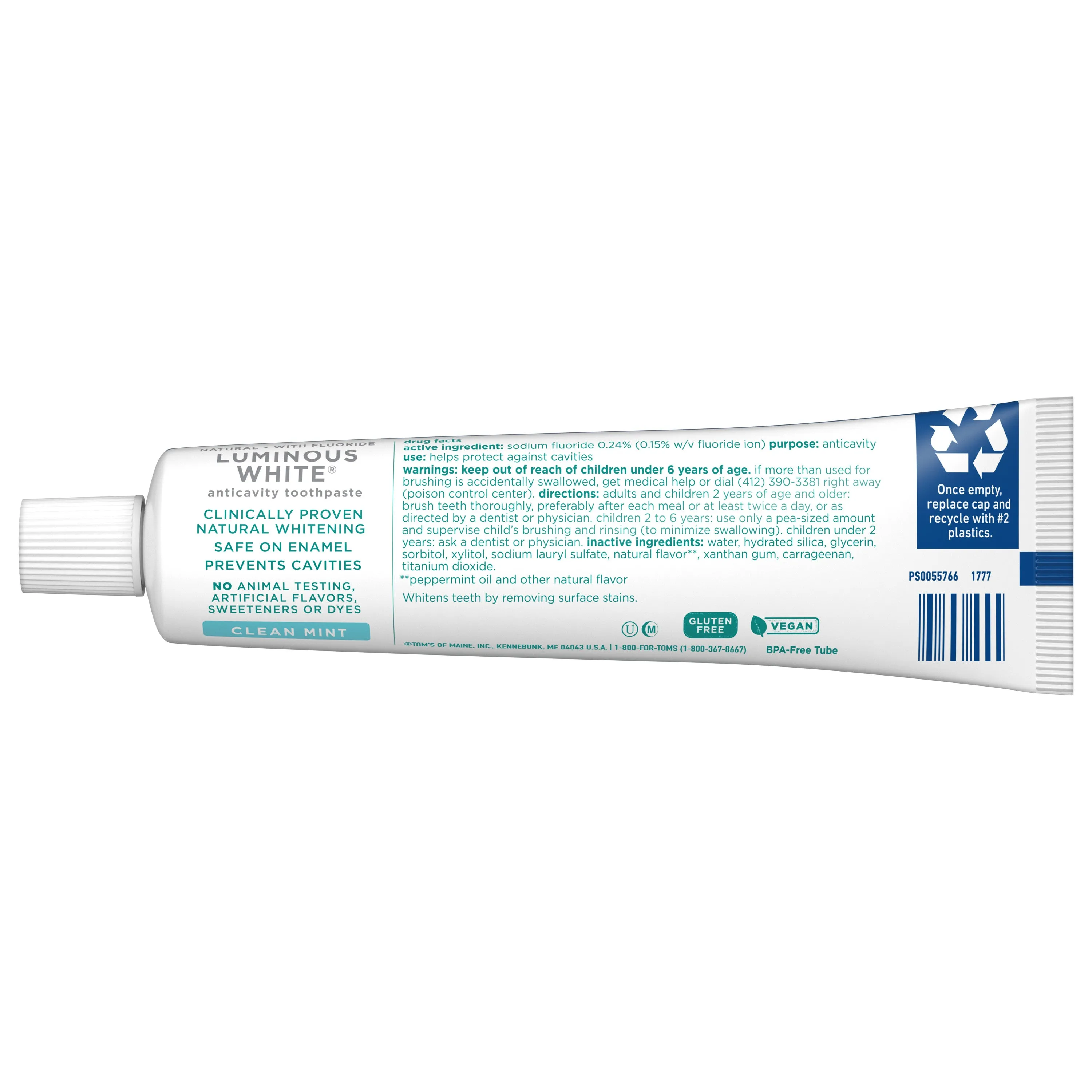 Luminous White Anticavity Toothpaste